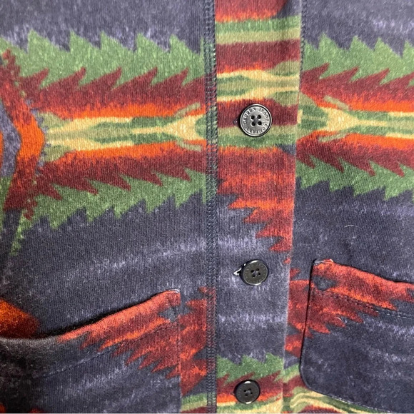 LRL Ralph Lauren Southwestern Equestrian Sweatshirt Blazer Jacket - Picture 2 of 4